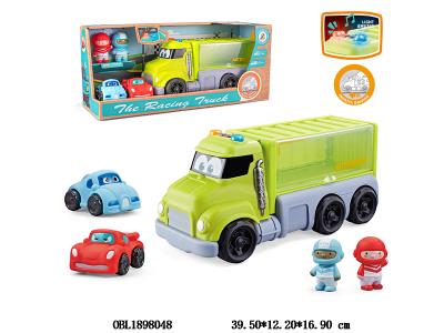 惯性赛车套装带灯光音乐 配2只滑行小车 3*AG13包电_OBL1898048