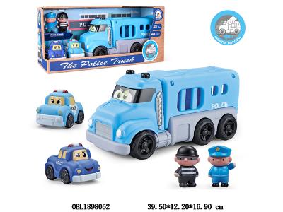 惯性警车套装 配2只滑行小车_OBL1898052