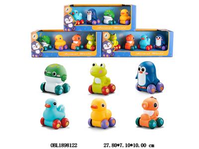 4只装滑行搪胶动物车 3款混装_OBL1898122