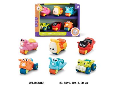 6只装滑行搪胶摩托车 6款混装_OBL1898158
