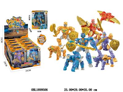 变形动物机甲 4款混装 10盒装1展示盒_OBL1899506