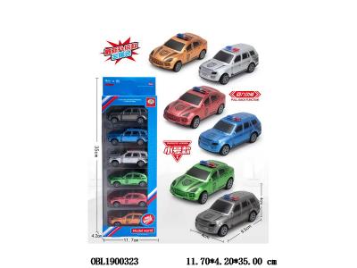6只装回力警车套装 2款6色混装_OBL1900323