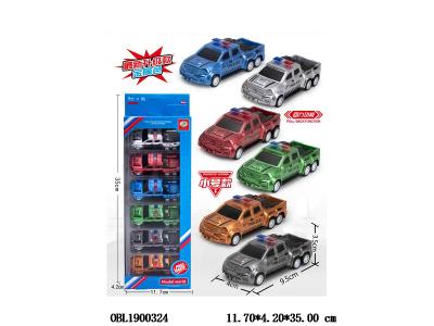 6只装回力警车套装 6色混装_OBL1900324