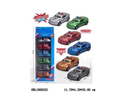 6只装回力警车套装 6色混装_OBL1900325