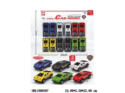 12只装回力警车套装 6色混装_OBL1900397