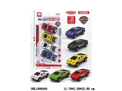 4只装回力警车套装 6色混装_OBL1900404