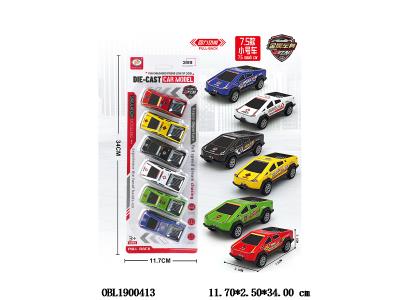 6只装回力警车套装 6色混装_OBL1900413