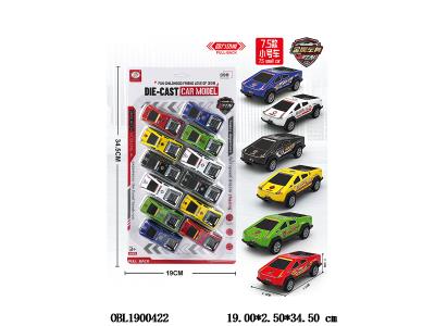 12只装回力警车套装 6色混装_OBL1900422