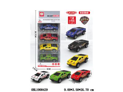 4只装回力警车套装 6色混装_OBL1900429