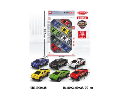 8只装回力警车套装 6色混装_OBL1900438