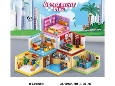 益智积木 6合1小场景 6小盒装1展示盒 6款混装_OBL1900561