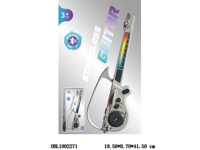 白色蓝牙版多功能吉他 18650锂电池包电_OBL1902271