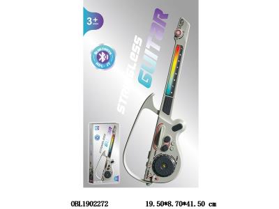 白色蓝牙版多功能吉他 18650锂电池包电_OBL1902272