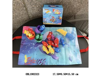 布绒魔术贴钓鱼套装 配收纳袋_OBL1902323