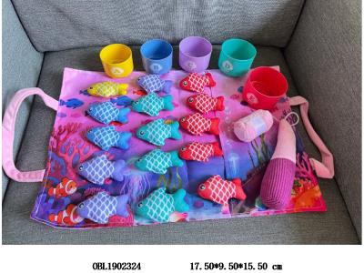 布绒魔术贴钓鱼套装 配收纳袋_OBL1902324