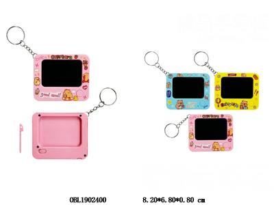 钥匙扣液晶手写板 1*CR2025包电 多色混装_OBL1902400