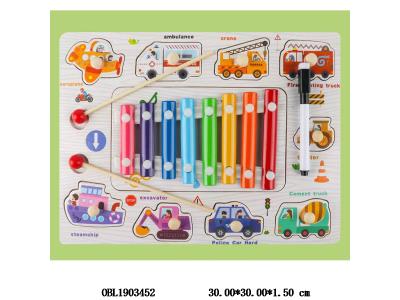 多功能敲琴手抓板 工程车款_OBL1903452