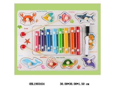 多功能敲琴手抓板 海洋生物款_OBL1903454