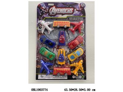 12只装 滑行飞机/小车各4只/巴士/坦克各2只_OBL1903774