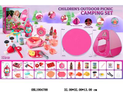 户外帐篷露营套装带灯光声音喷雾 卡式炉 3*AA不包电 防风灯2*AA不包电_OBL1904788