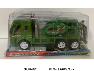 惯性军事拖头车 载1只滑行飞机 1只滑行巴士_OBL1904847