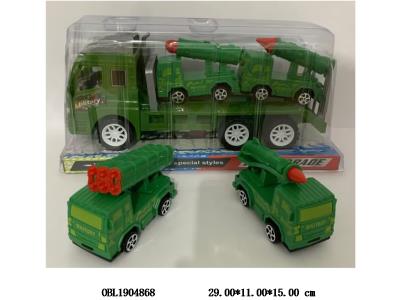 惯性军事拖头车 载2只滑行军事车 军事车4款混装_OBL1904868