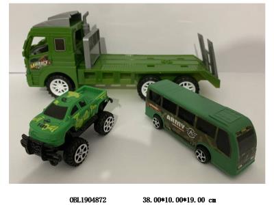 惯性军事拖头车 载1只滑行车 1只滑行巴士_OBL1904872