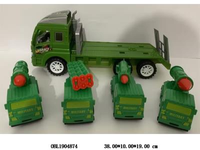 惯性军事拖头车 载2只滑行军事车 军事车4款混装_OBL1904874