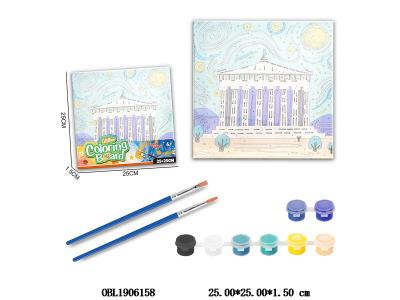 DIY涂鸦数字油画套装 城市地标 加热缩膜_OBL1906158