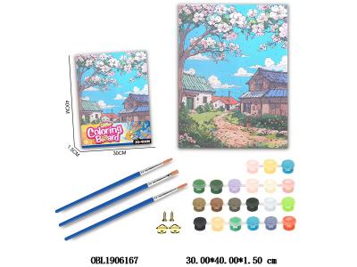 DIY涂鸦数字油画套装 风景 加热缩膜_OBL1906167