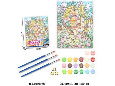 DIY涂鸦数字油画套装 风景 加热缩膜_OBL1906168