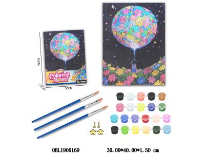 DIY涂鸦数字油画套装 风景 加热缩膜_OBL1906169