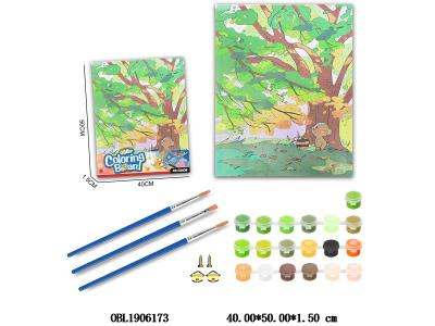 DIY涂鸦数字油画套装 风景 加热缩膜_OBL1906173
