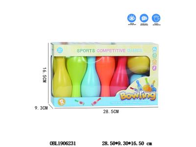 彩色保龄球套装 12PCS_OBL1906231