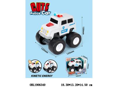 滑行大脚警车带灯光音乐 3*AG13包电_OBL1906340