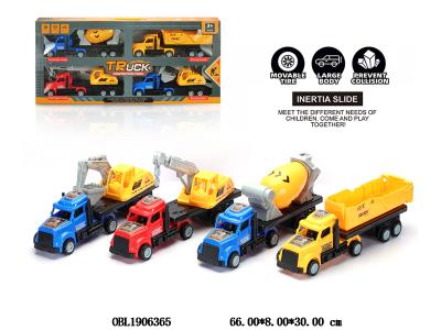 4只装惯性美式拖头工程车_OBL1906365