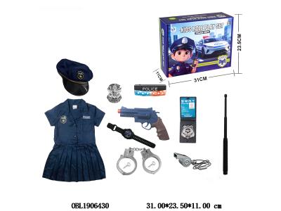 警察套装 配打响枪 指示灯带灯光 3*AG13包电_OBL1906430