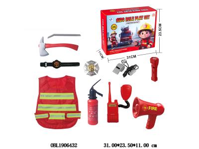 消防套装 手电筒带灯光 3*AG13包电 扩音器带灯光声音 2*AA不包电_OBL1906432