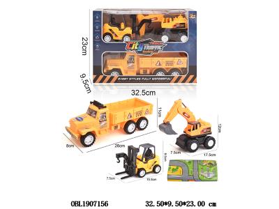 3只装惯性工程车 3色混装_OBL1907156