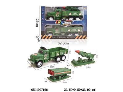 2只装惯性军事车 4色混装_OBL1907166