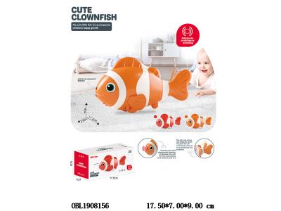 电动避障小丑鱼 锂电池包电 2色混装_OBL1908156