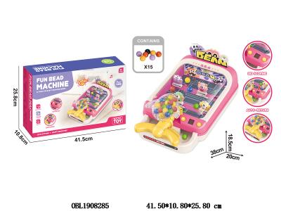 怪兽打珠机套装带灯光音乐 4*AA不包电 粉_OBL1908285