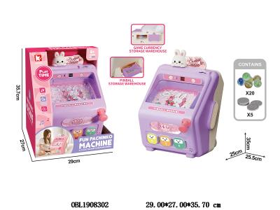 紫兔弹珠机套装带灯光音乐 3*AA不包电_OBL1908302