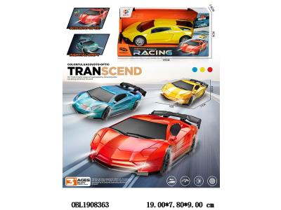 电动车带灯光声音漂移 3*LR44包电 3色混装_OBL1908363