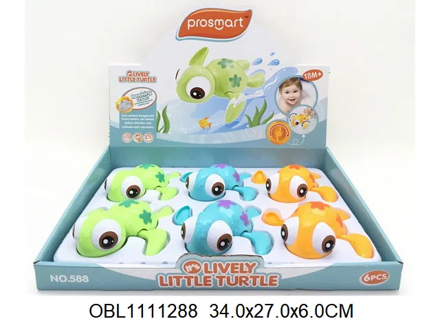 上链游水小海龟 6只装1展示盒_OBL1111288