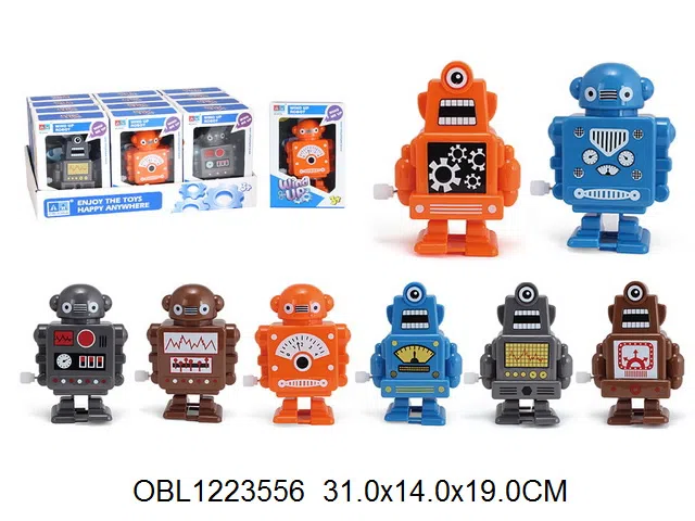 上链 走路机器人8款混装12只装1展示盒_OBL1223556