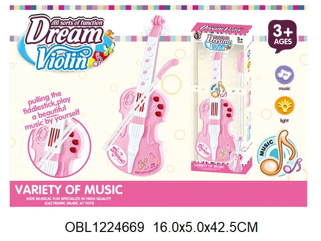 手提琴带灯光音乐 3*AA无包电_OBL1224669