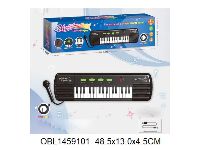 电子琴带麦克风 USB线  3*AA无包电_OBL1459101