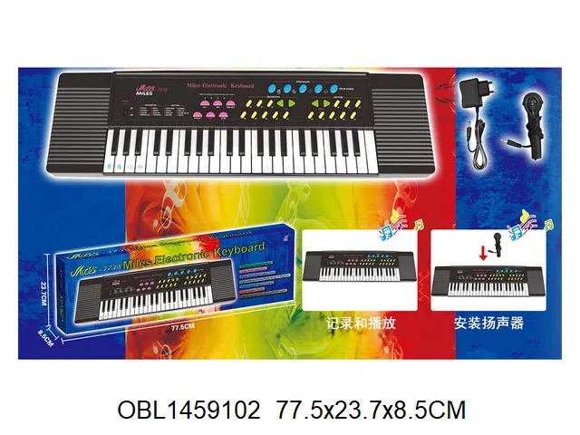 电子琴带麦克风  插电 6*AA无包电_OBL1459102