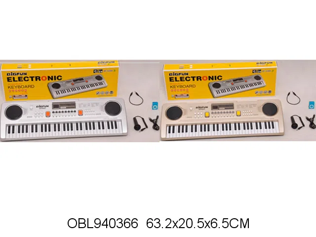 61键电子琴带麦克风配音频线 USB线 MP3_OBL940366